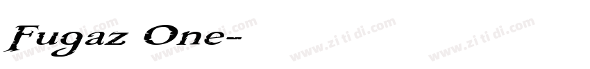 Fugaz One字体转换